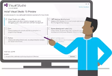 Visual Studio 15 New Installer and problem solving